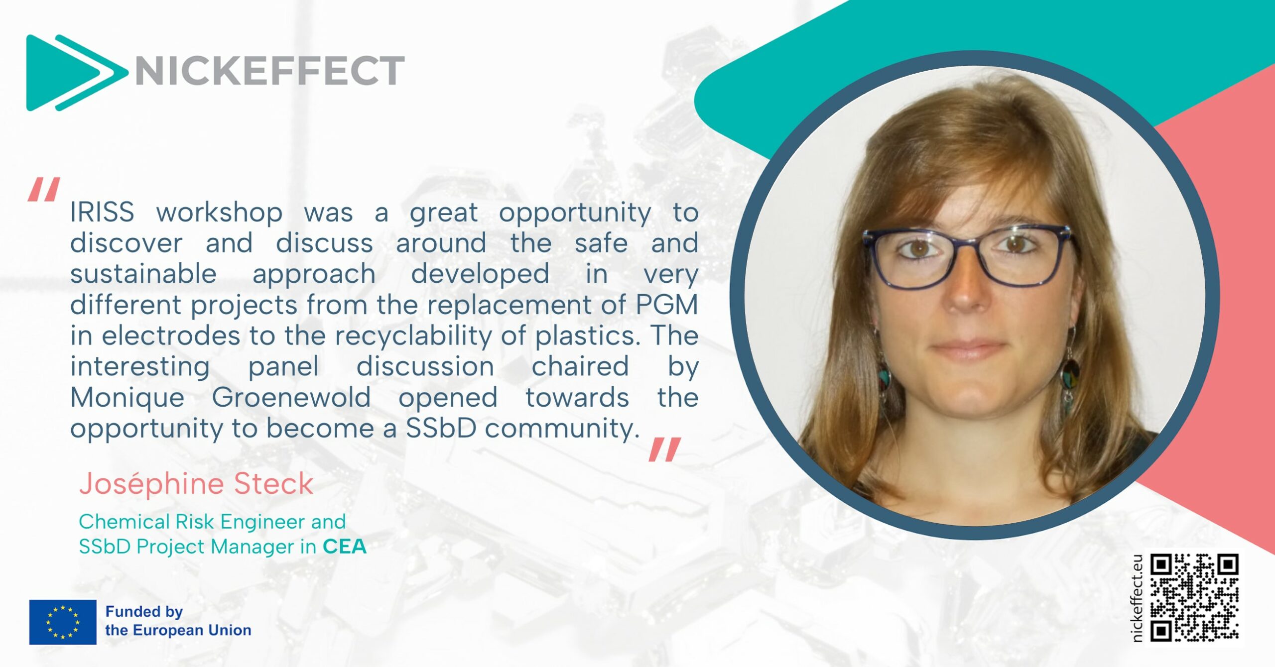 Joséphine Steck testimonial on the IRISS Workshop