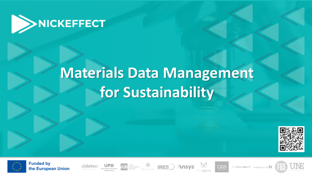 Materials Data Management for Sustainability — NICKEFFECT